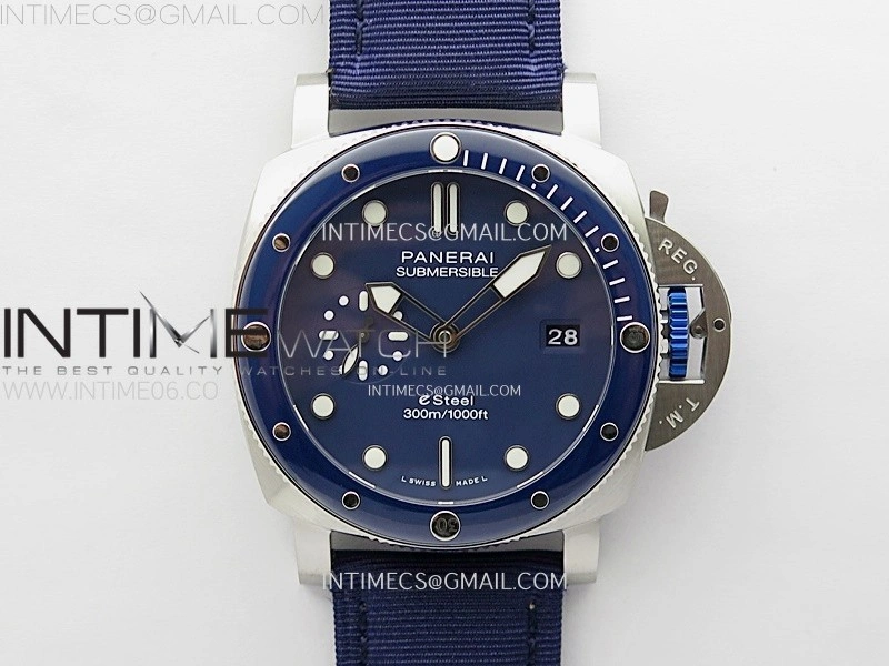 PAM1289 Y TTF Best Edition Blue Dial on Blue Leather Strap P.900 Clone